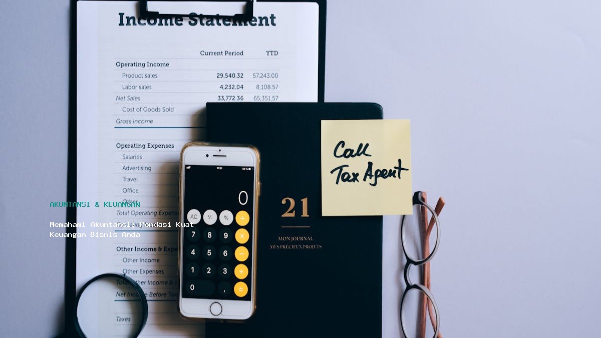 Memahami Akuntansi  Pondasi Kuat Keuangan Bisnis Anda
